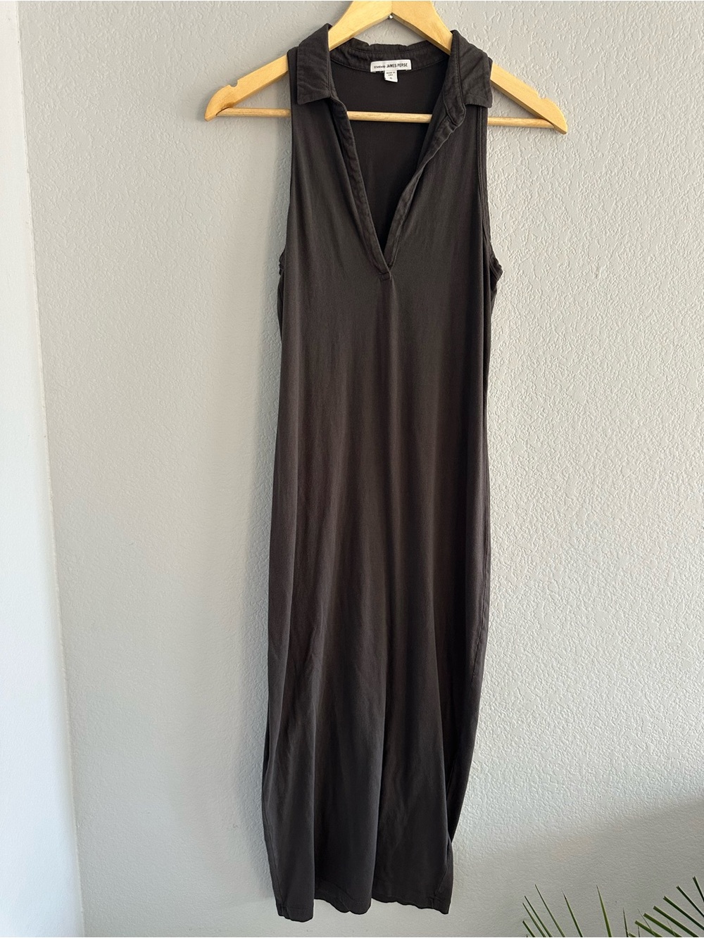 James Perse Standard Size 0 Cotton Sleeveless Maxi Polo Dress